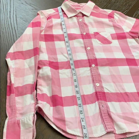 American Eagle Outfitters Pink/white plaid shirt - Picture 12 of 13
